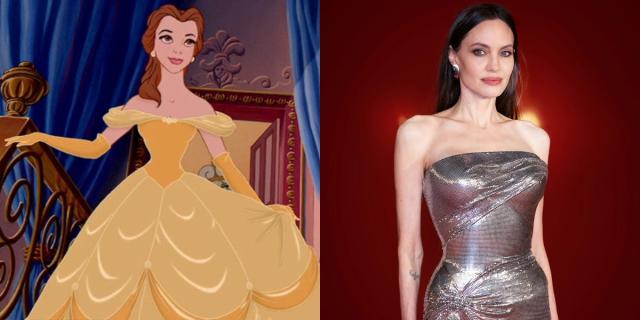 For the first draught of Beauty and the Beast, Angelina Jolie was the model for Belle.